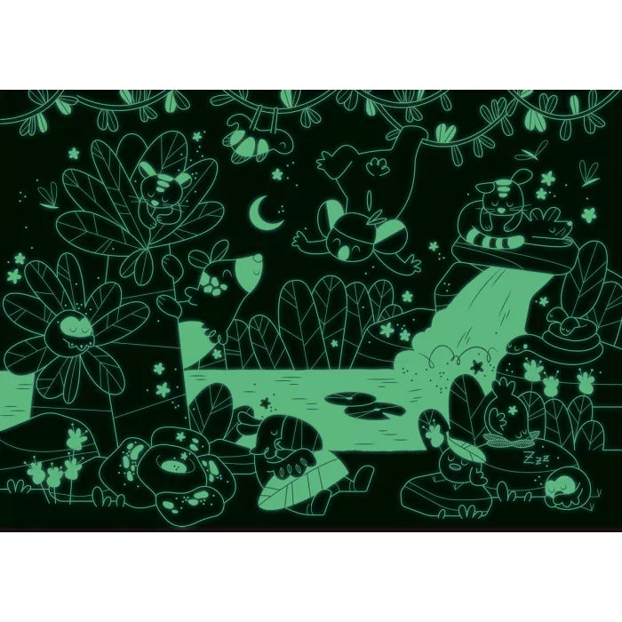 Puzzle phosphorescent "La cascade" (24 pièces) Moulin Roty - Maison Continuum
