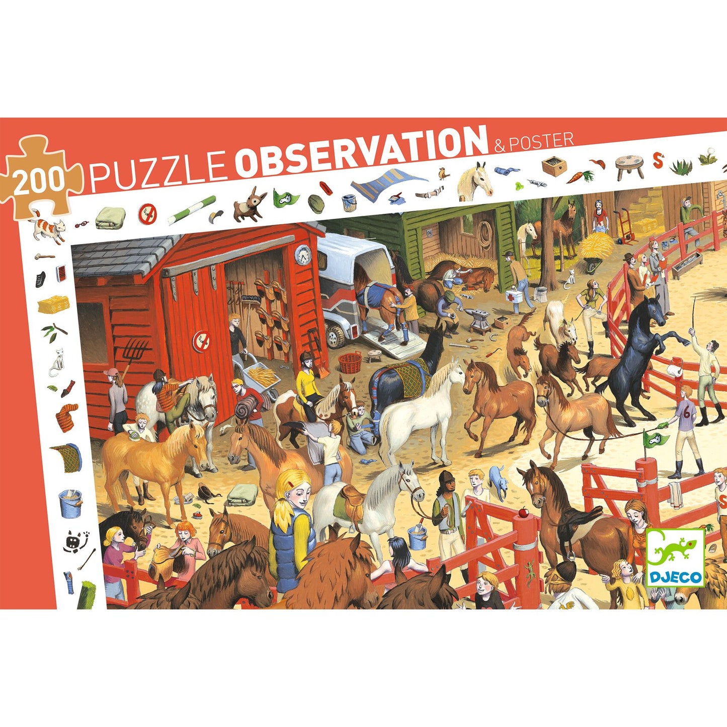 Puzzle d'observation "équitation" Djeco Djeco - Maison Continuum