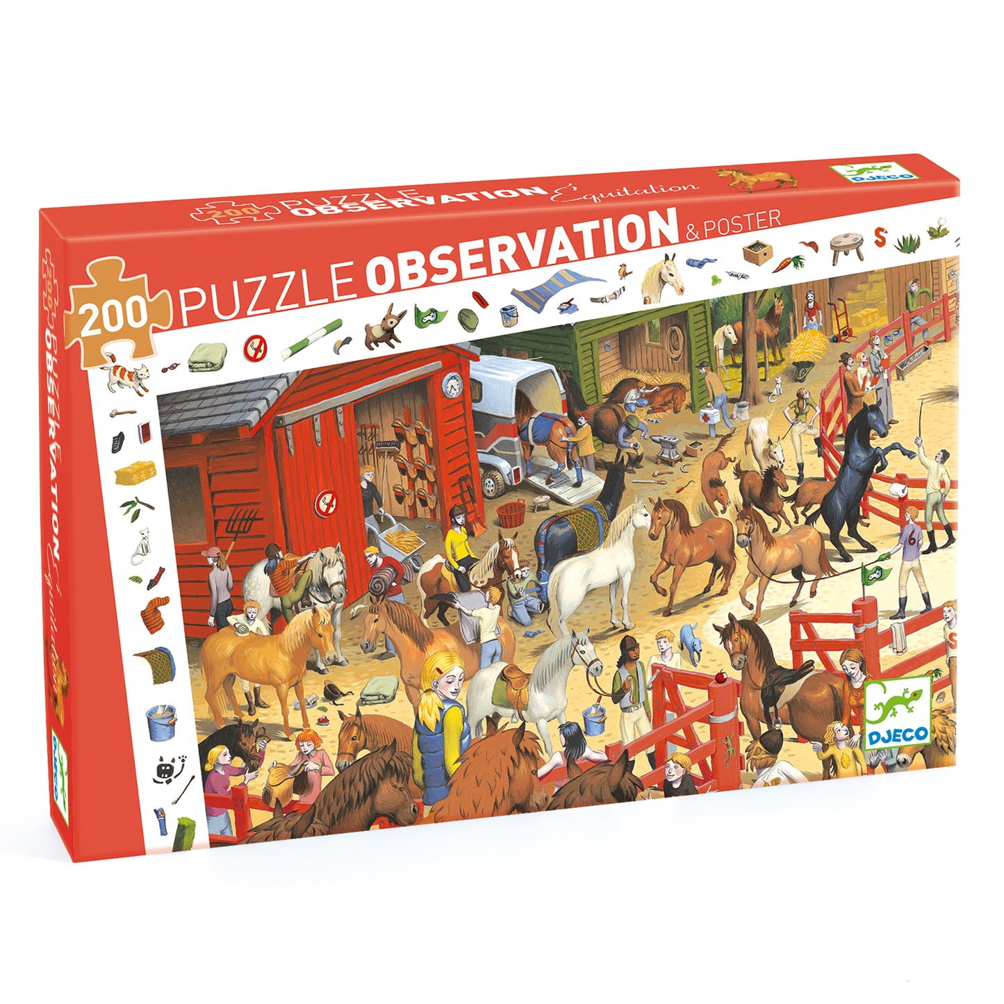 Puzzle d'observation "équitation" Djeco Djeco - Maison Continuum
