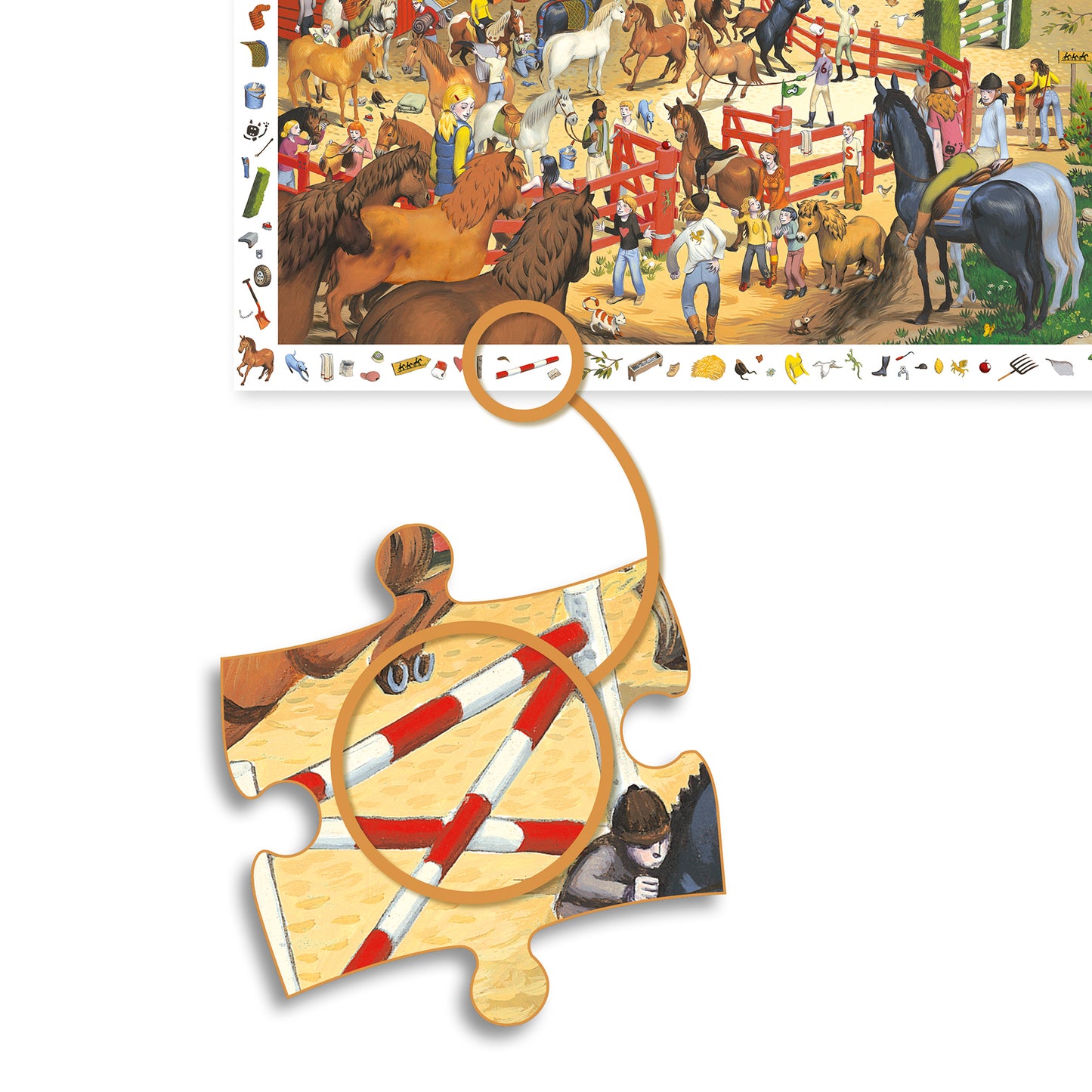 Puzzle d'observation "équitation" Djeco Djeco - Maison Continuum
