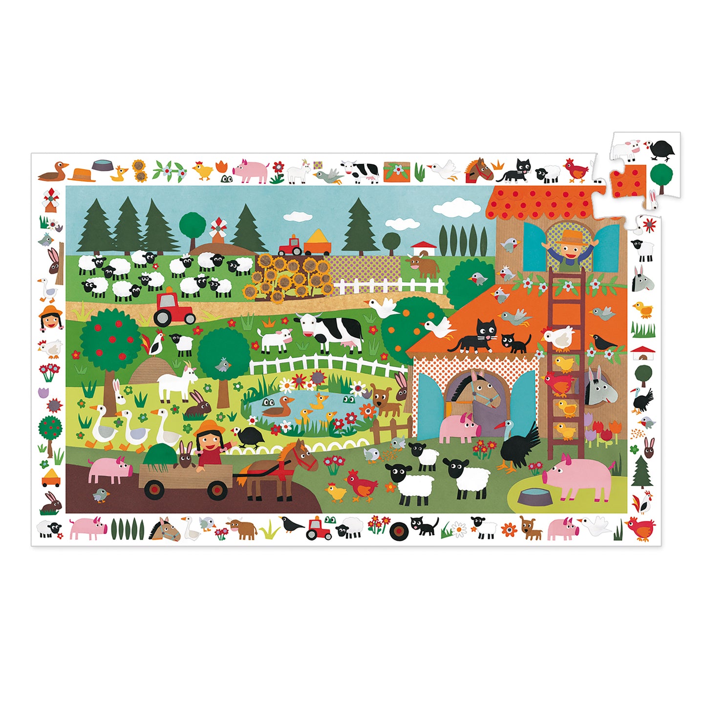 Djeco "The Farm" Observation Puzzle