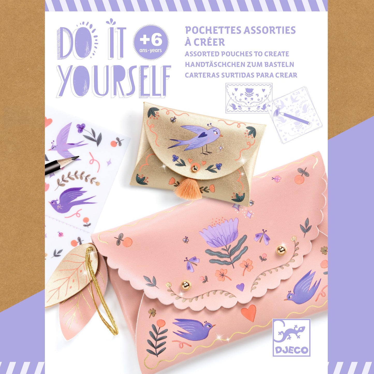 Pochettes à créer "Sweet fashionista" Do it Yourself Djeco Djeco - Maison Continuum