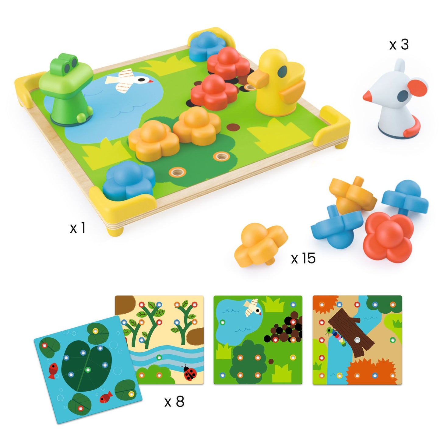 Mosaic game "Mosaïco Ducky & Co" Djeco