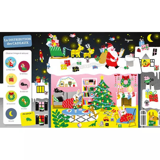 Livre cherche et trouve des tout-petits "À noël" ! Auzou - Maison Continuum