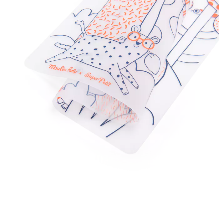 Set en silicone à colorier + 5 feutres Moulin Roty - Maison Continuum