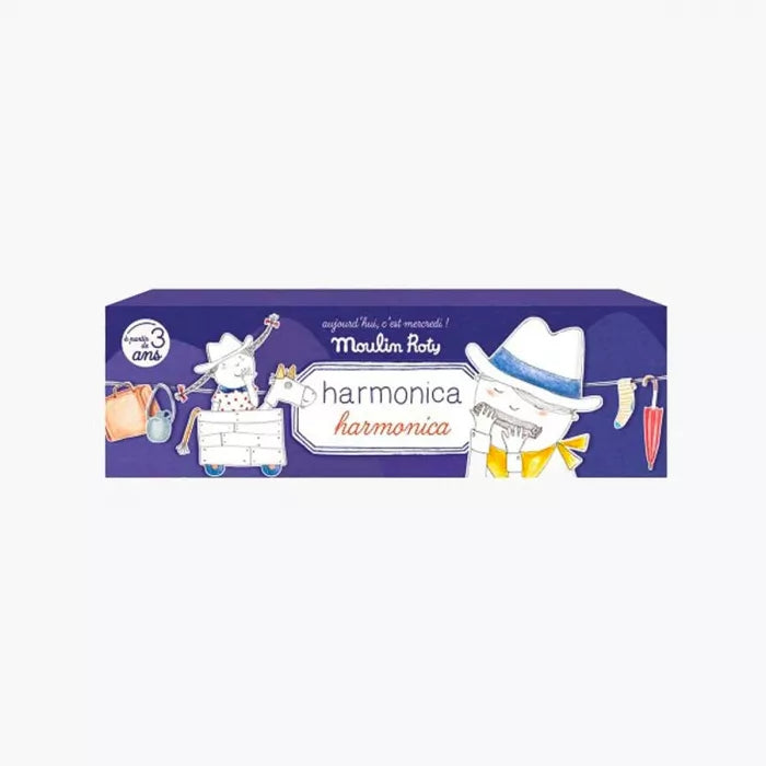 Harmonica "aujourd'hui c'est mercredi" Moulin Roty - Maison Continuum