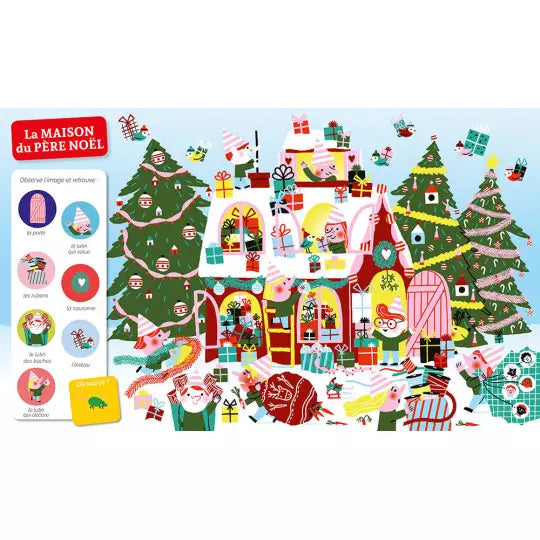 Livre cherche et trouve des tout-petits "À noël" ! Auzou - Maison Continuum