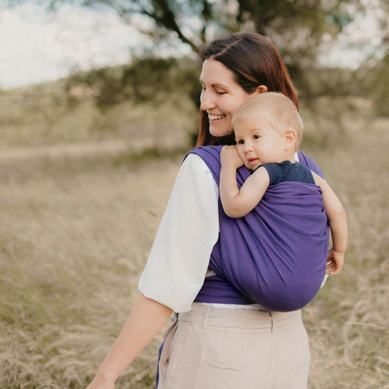Blueberry knotted baby sling – Maison Continuum