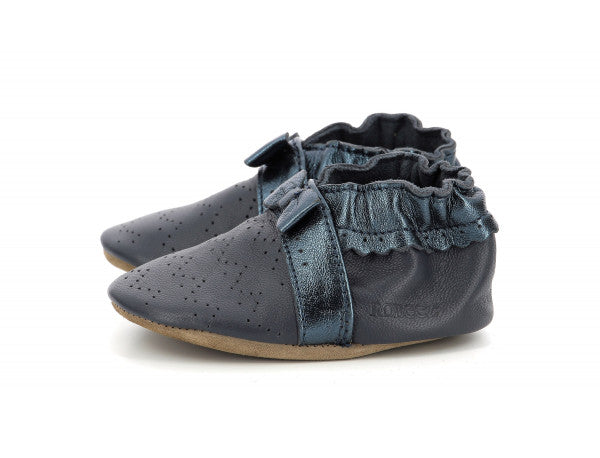 Chaussons Robeez marine noeuds Robeez - Maison Continuum