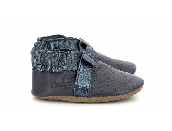 Chaussons Robeez marine noeuds Robeez - Maison Continuum