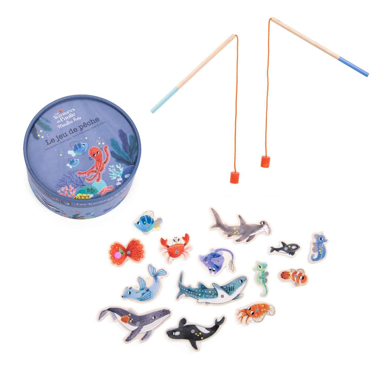 Jeu de pêche "les aventures de Paulie" Moulin Roty - Maison Continuum