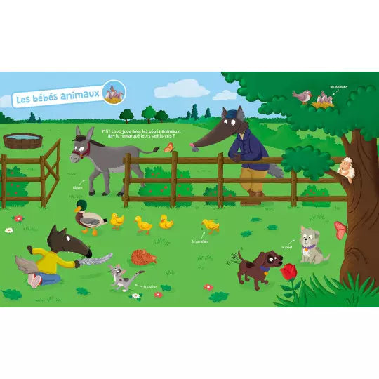 Livre P'tit loup "Mon livre sonore les animaux" Auzou - Maison Continuum