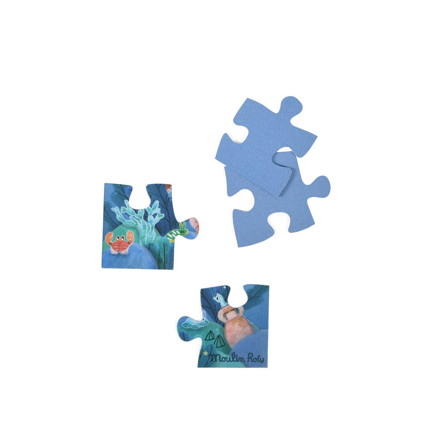 Puzzle phosphorescent "sous la mer" (24 pièces) Moulin Roty - Maison Continuum