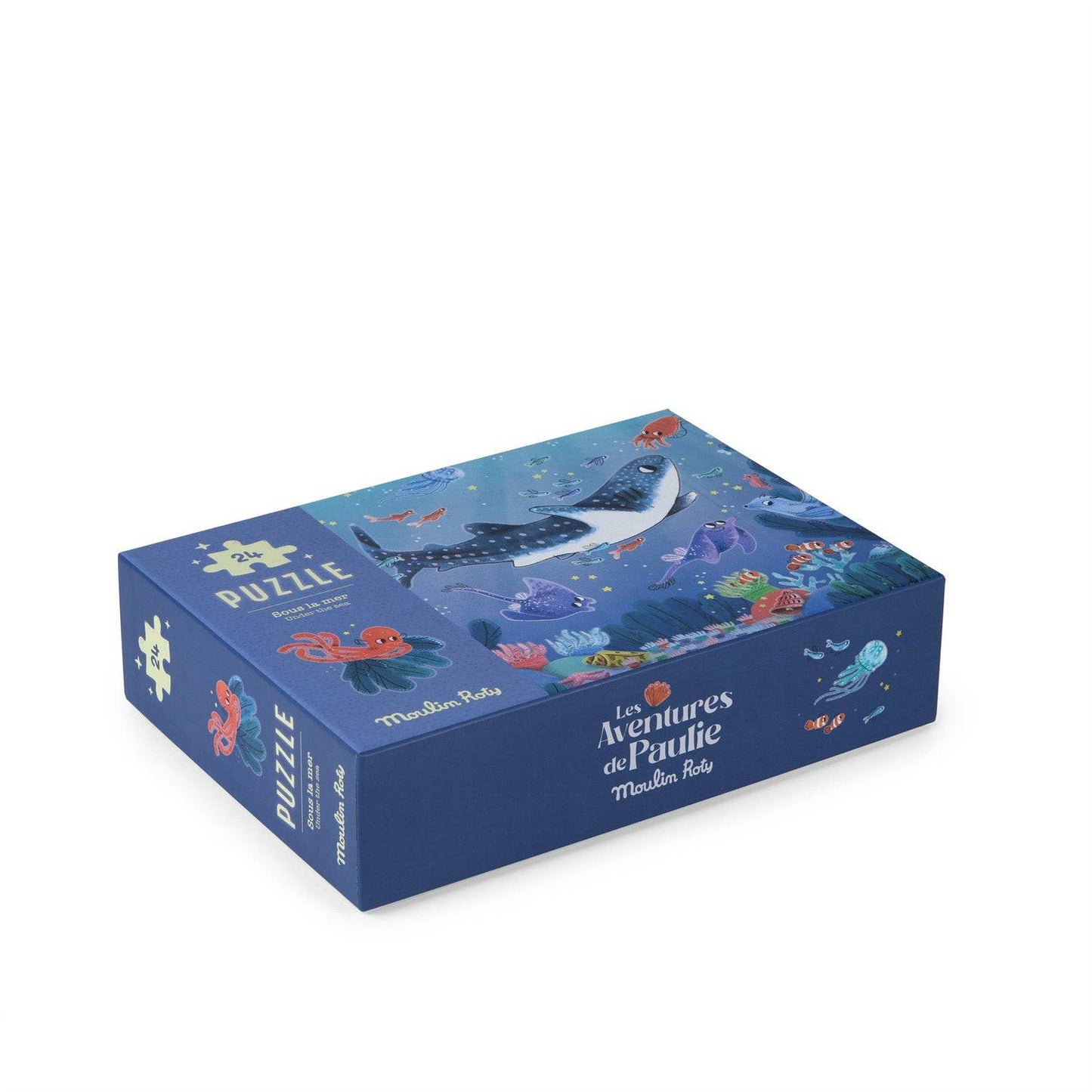 Puzzle phosphorescent "sous la mer" (24 pièces) Moulin Roty - Maison Continuum