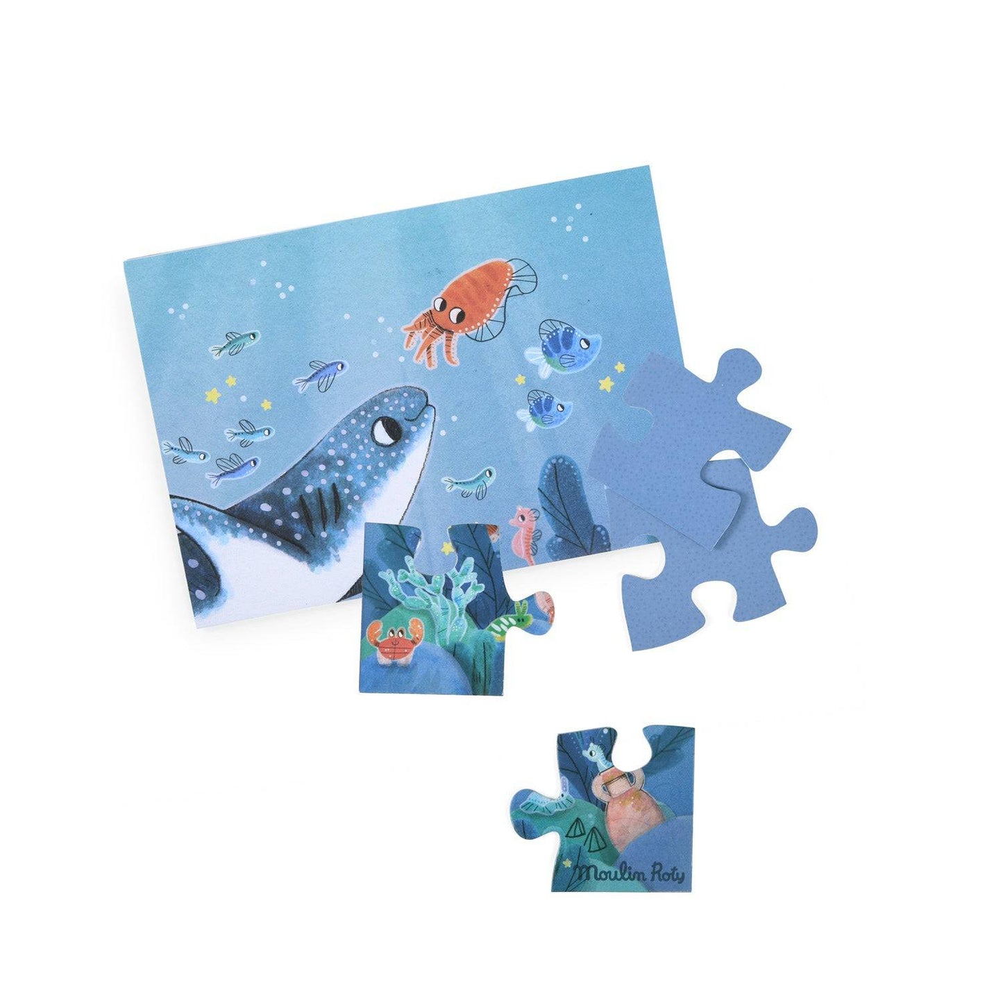 Puzzle phosphorescent "sous la mer" (24 pièces) Moulin Roty - Maison Continuum