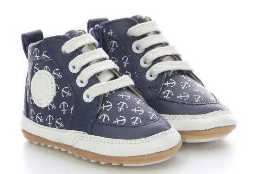 Sneakers Robeez marine motif ancre Robeez - Maison Continuum