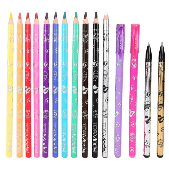 TOPModel Album à colorier avec set crayons Depesche - Maison Continuum