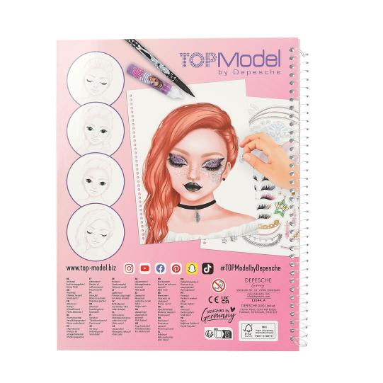 TOPModel Album à colorier Make-up Depesche - Maison Continuum