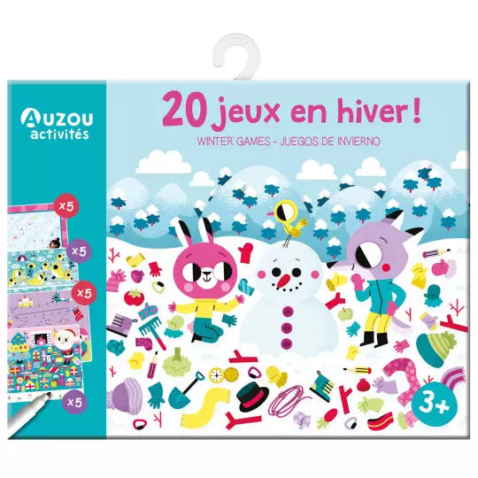 Ma pochette de jeux "20 jeux en hiver !" Auzou - Maison Continuum