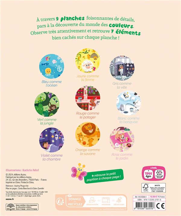 Cherche et trouve des tout-petits "Les couleurs" Auzou - Maison Continuum