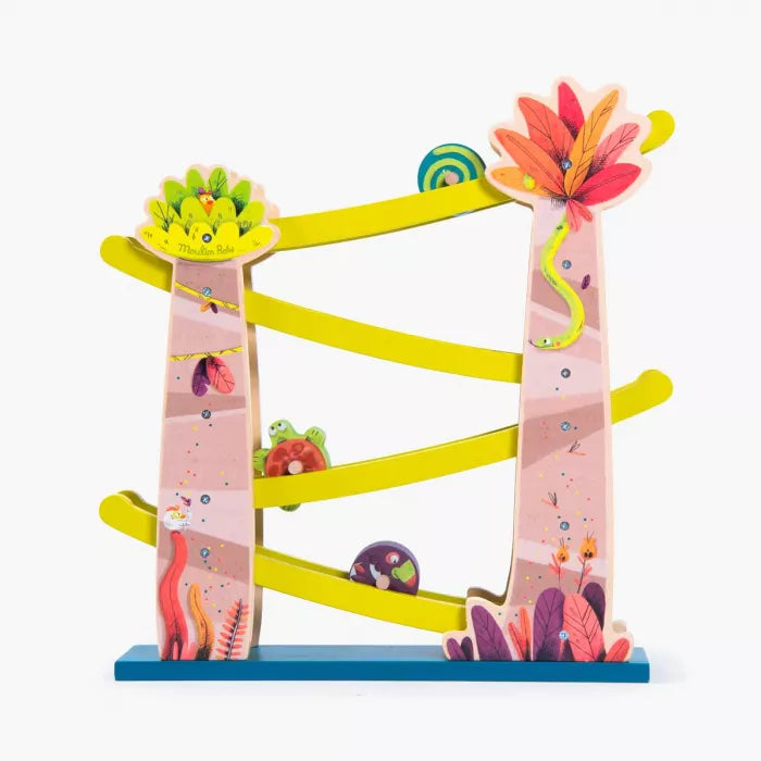 Cascade de toupies "dans la jungle" Moulin Roty - Maison Continuum