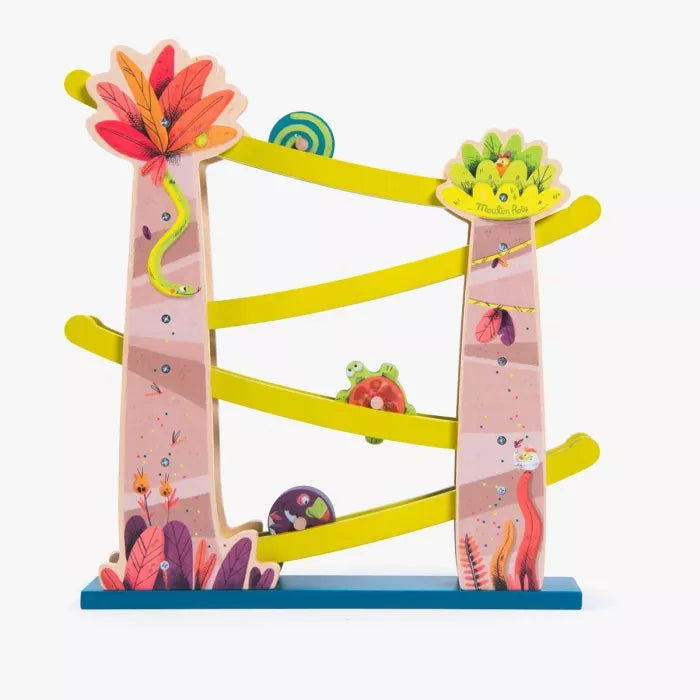 Cascade de toupies "dans la jungle" Moulin Roty - Maison Continuum