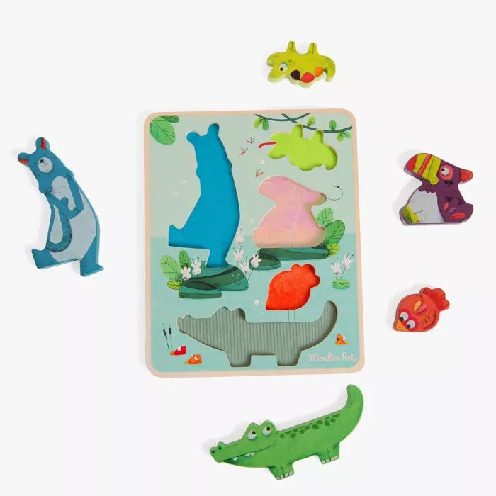 Puzzle sensoriel Moulin Roty - Maison Continuum