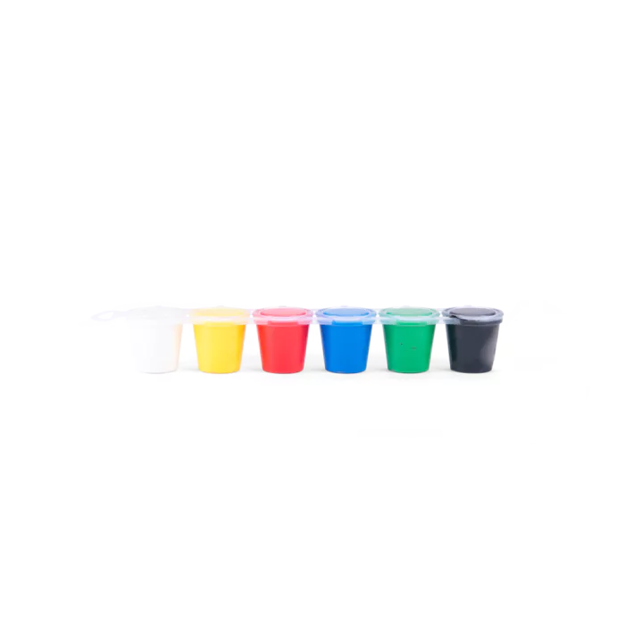 6 petits pots de peinture à doigts "Les Popipop" Moulin Roty - Maison Continuum