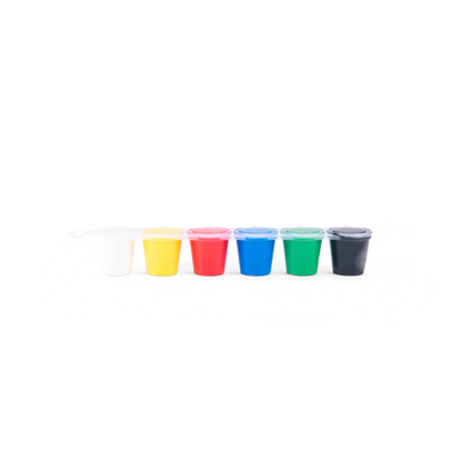 6 petits pots de peinture à doigts "Les Popipop" Moulin Roty - Maison Continuum