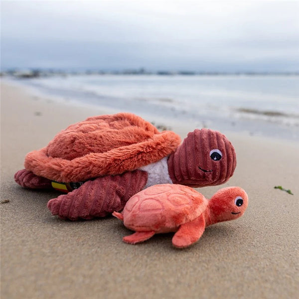 Plush turtle and its baby