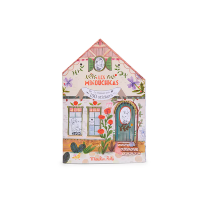Cahier stickers "Les Minouchkas" Moulin Roty - Maison Continuum