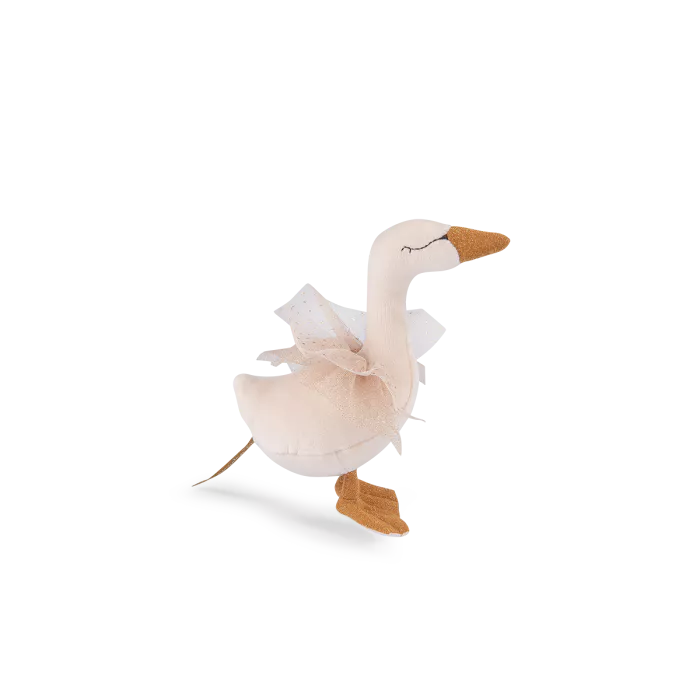 Hochet cygne or et crème Moulin Roty - Maison Continuum