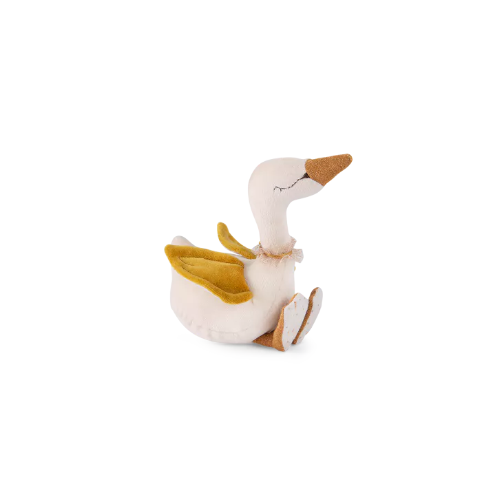 Hochet cygne or et crème Moulin Roty - Maison Continuum