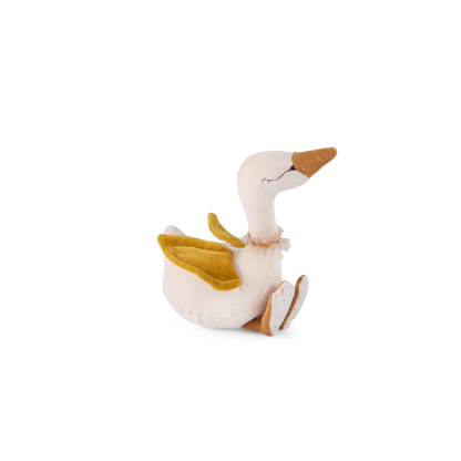 Hochet cygne or et crème Moulin Roty - Maison Continuum