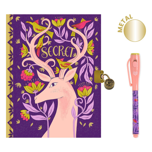 Secret notebook with magic marker 
