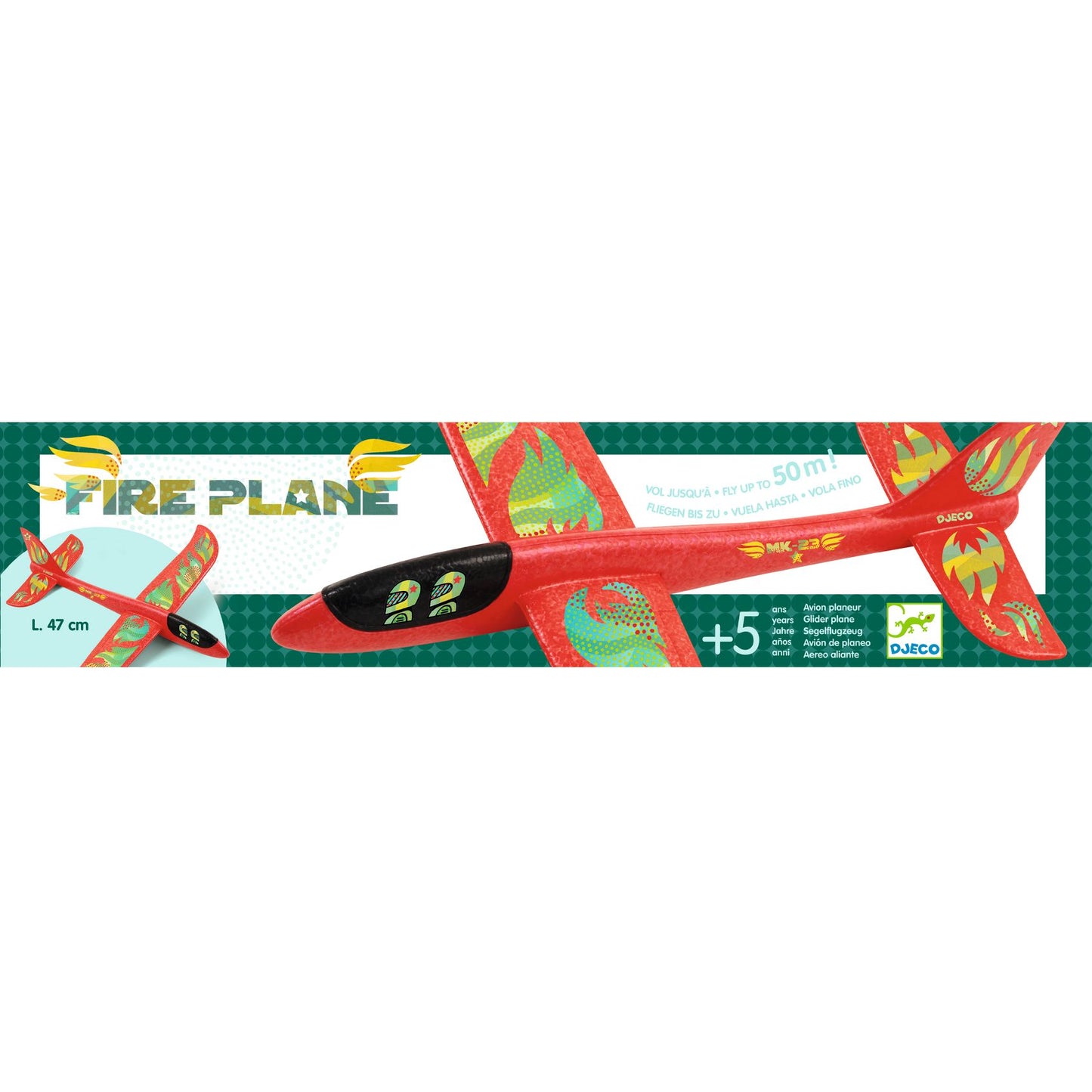 Avion en mousse "Fire Plane" Djeco Djeco - Maison Continuum