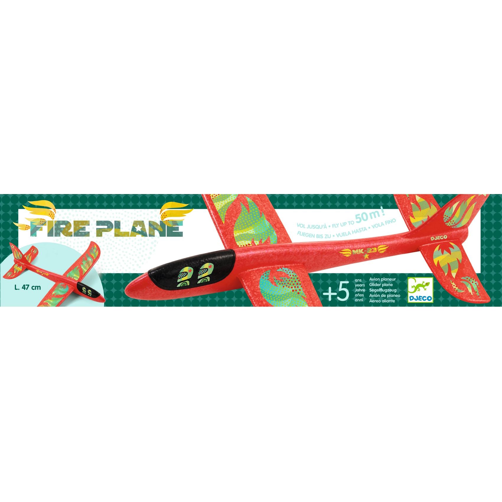 Avion en mousse "Fire Plane" Djeco Djeco - Maison Continuum