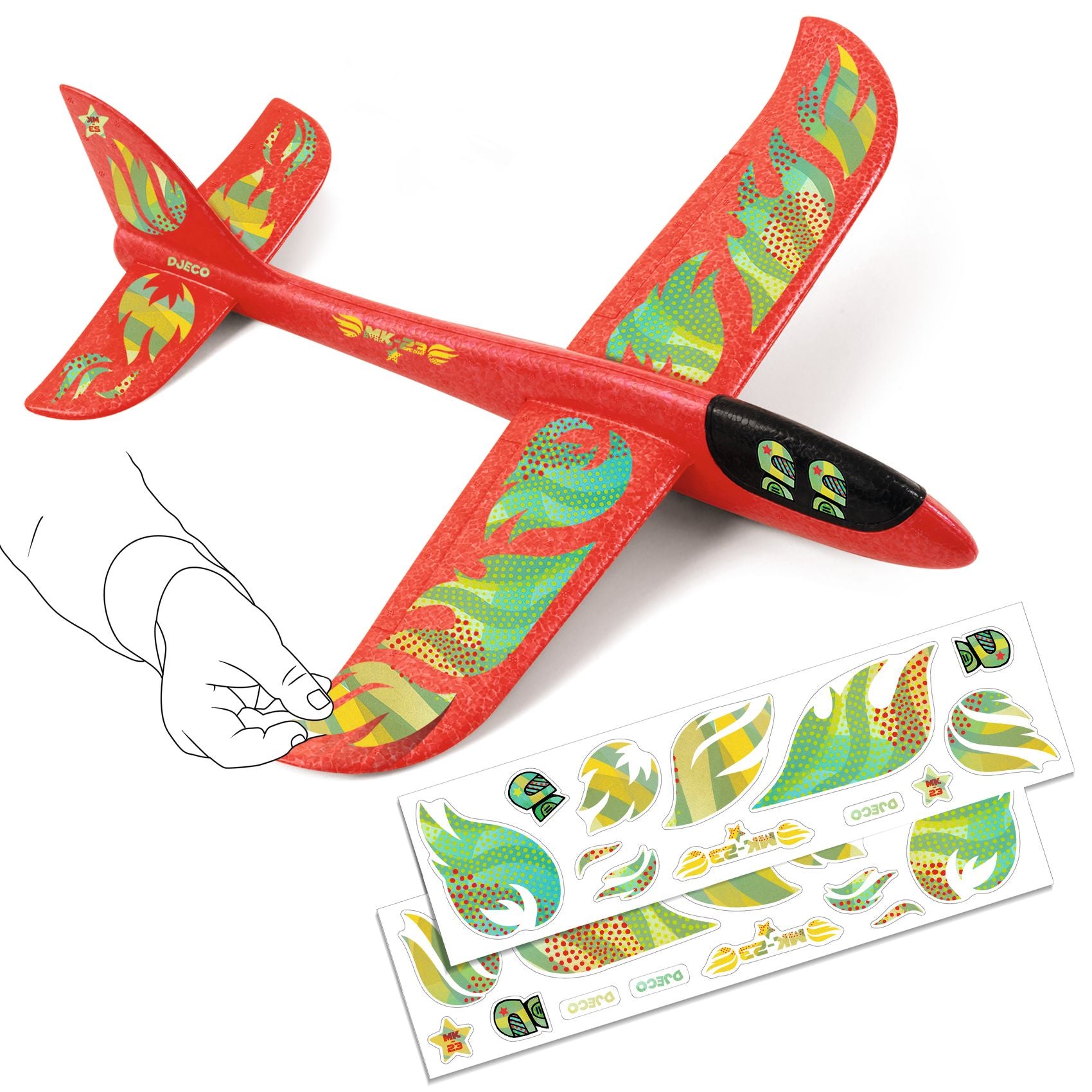 Avion en mousse "Fire Plane" Djeco Djeco - Maison Continuum