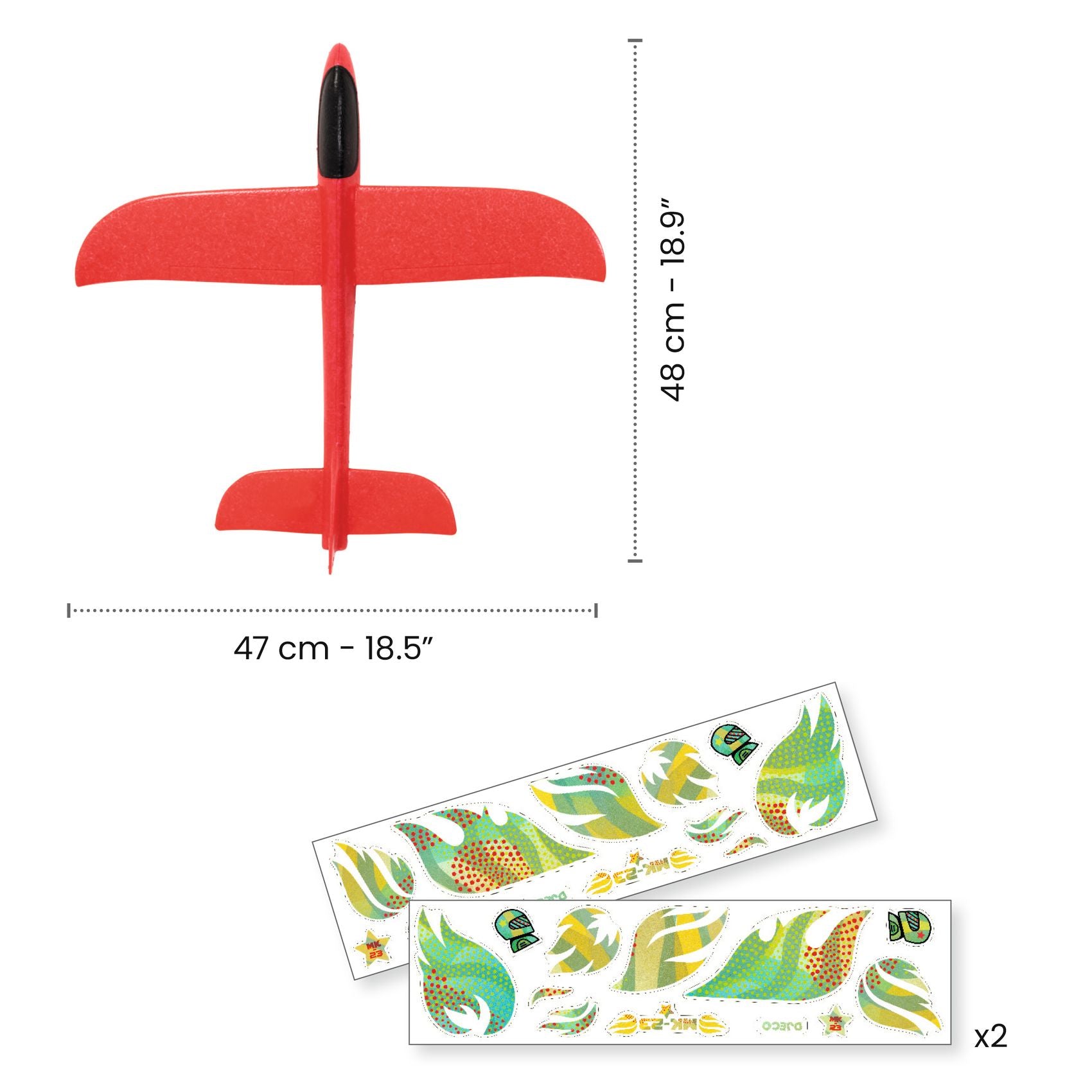 Avion en mousse "Fire Plane" Djeco Djeco - Maison Continuum