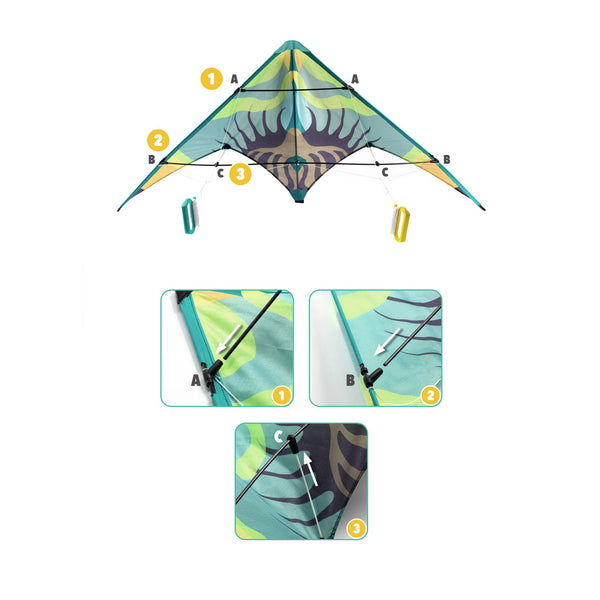 Cerf-volant Green Wave Djeco