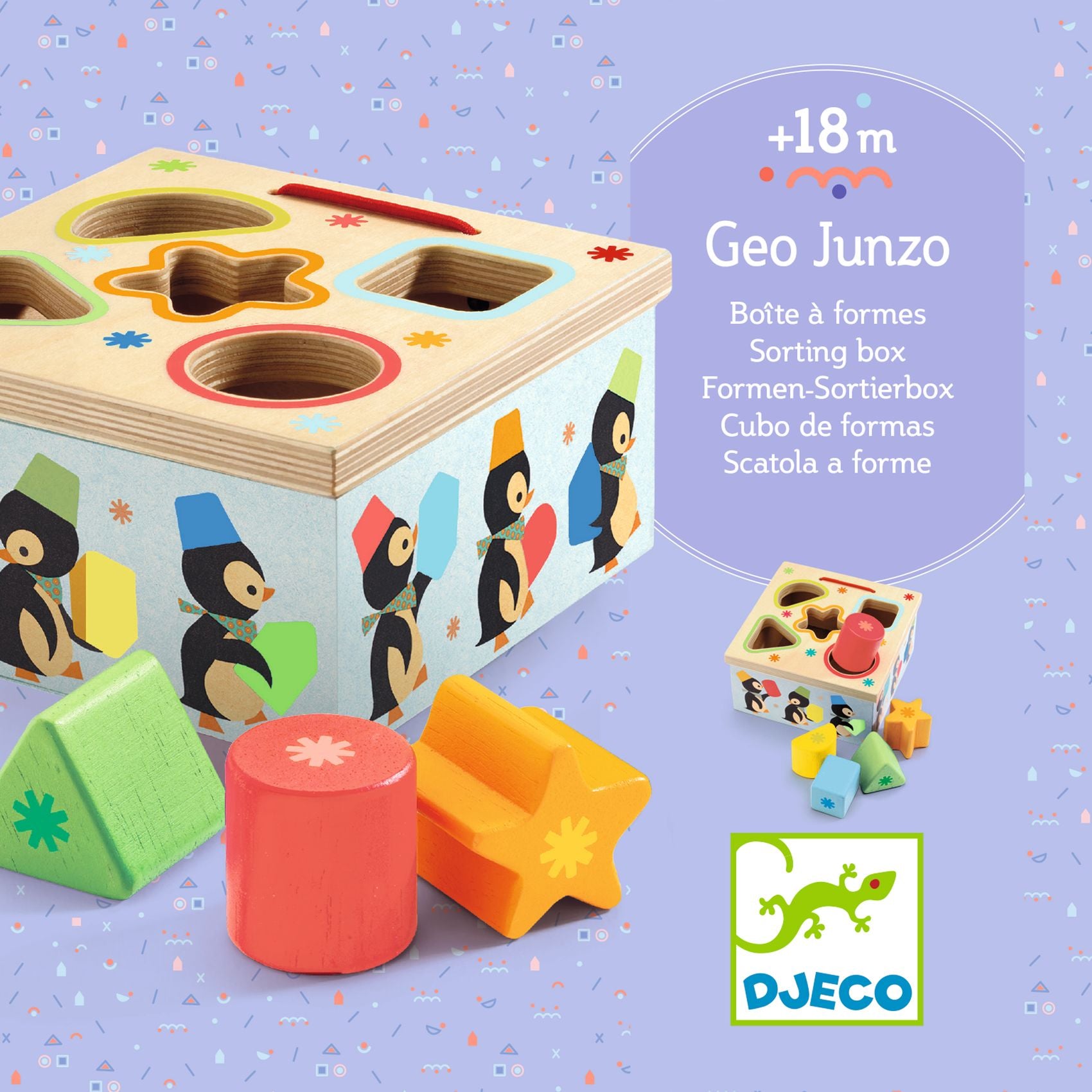 boîte à forme "Geo Junzo" Djeco Djeco - Maison Continuum