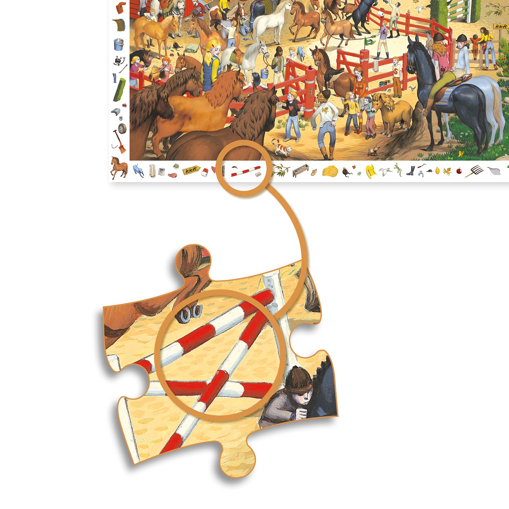 Puzzle d'observation "équitation"  Djeco Djeco - Maison Continuum