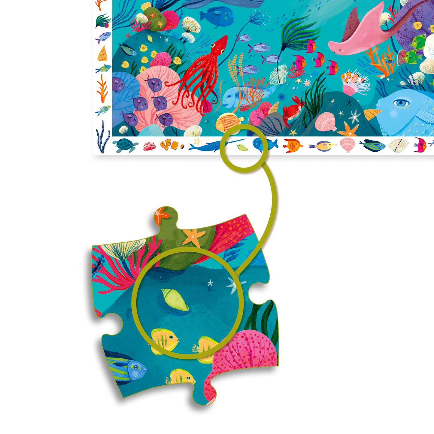 Puzzle d'observation "aquatique"  Djeco