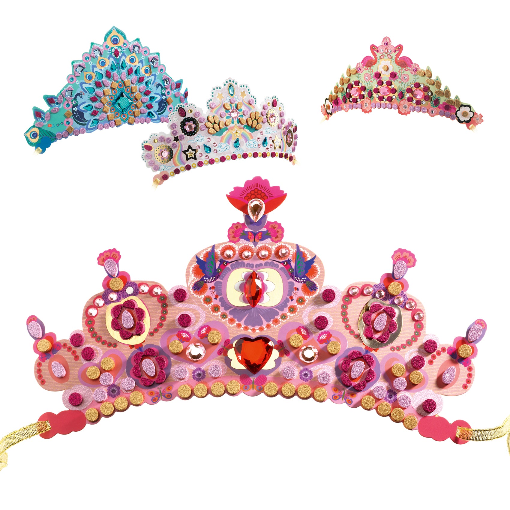 Diadèmes mosaïques à décorer "Comme une princesse" Do it Yourself Djeco Djeco - Maison Continuum