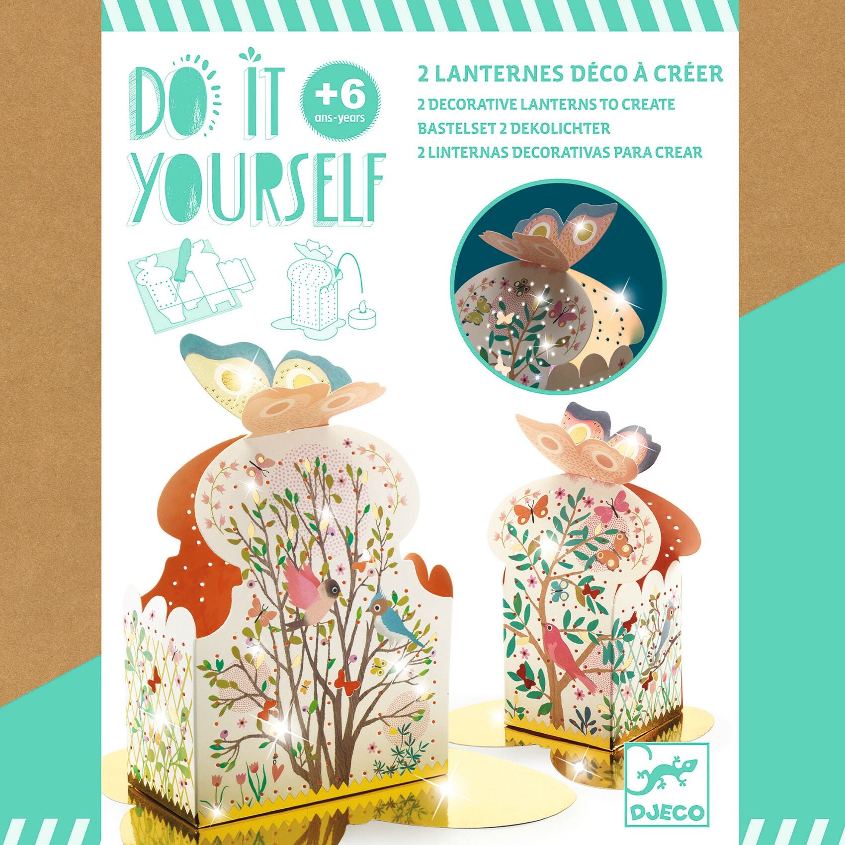 2 lanternes déco à créer Do it Yourself Djeco Djeco - Maison Continuum