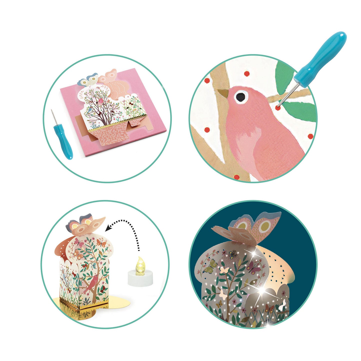 2 lanternes déco à créer Do it Yourself Djeco Djeco - Maison Continuum