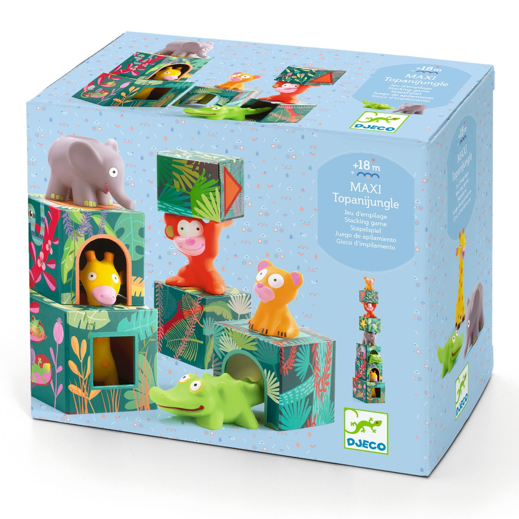 Jeu d'empilage "Maxi Topanijungle" Djeco Djeco - Maison Continuum