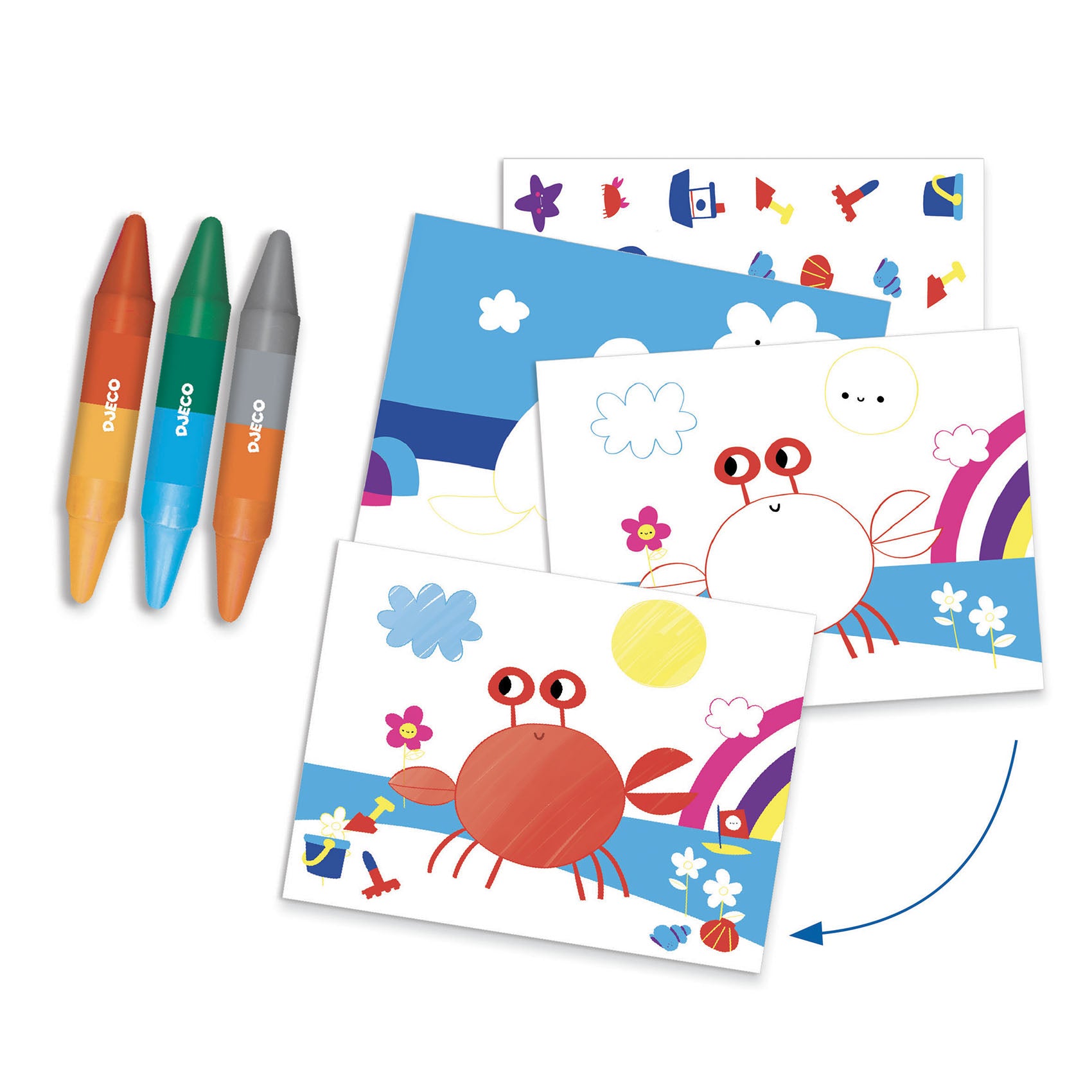 Coffret créatif "La mer et ses plaisirs" - Djeco Djeco - Maison Continuum