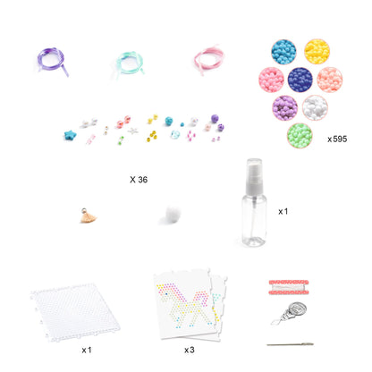 Djeco "rainbow" water bead collage kit