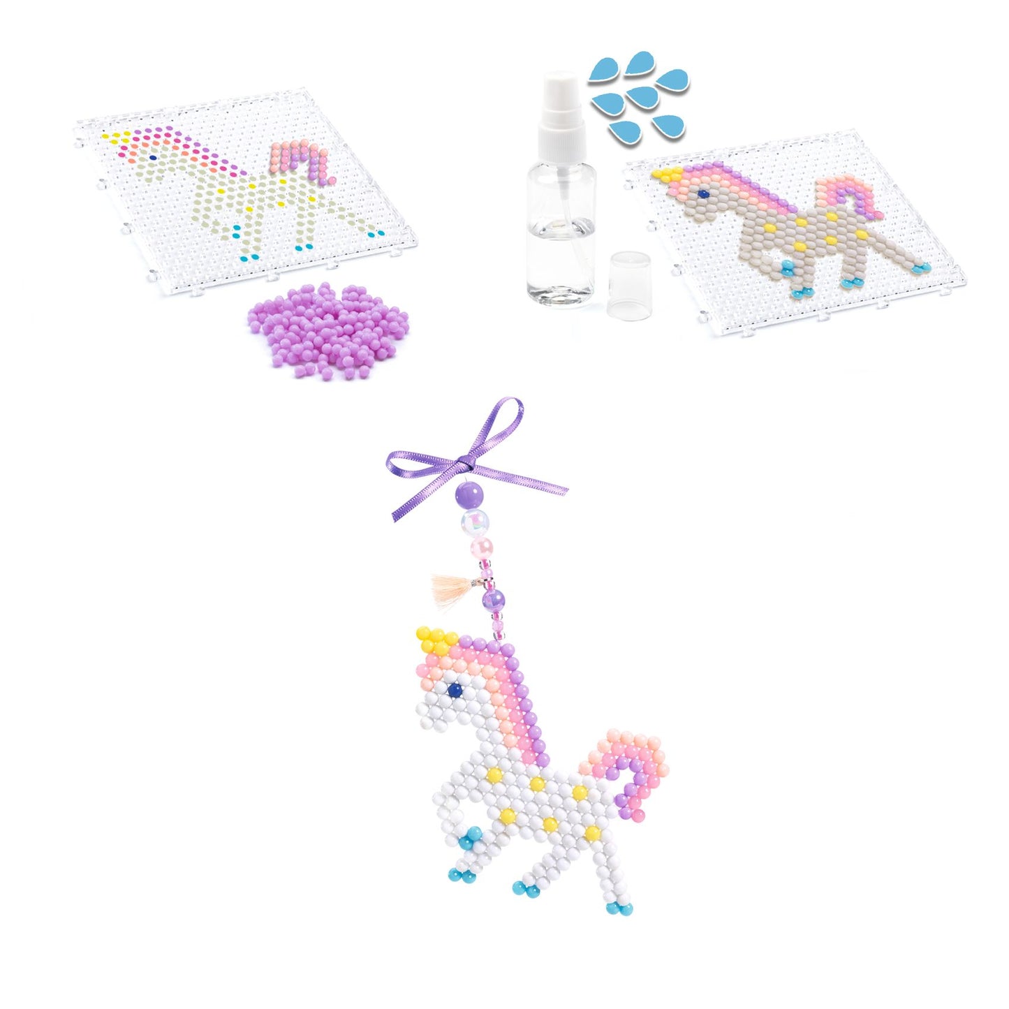 Djeco "rainbow" water bead collage kit